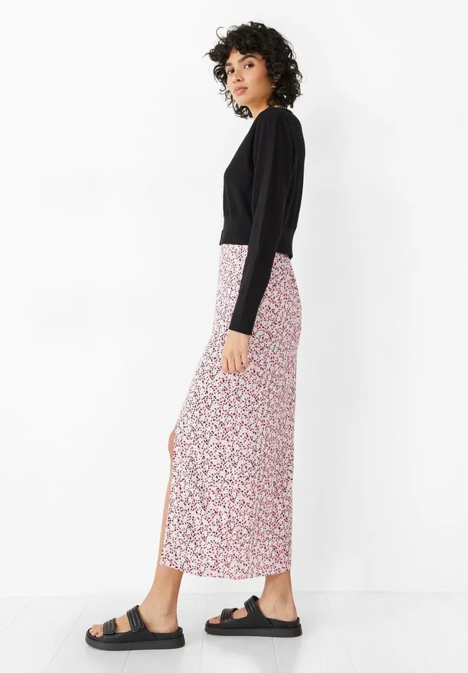 Hush Skirts Women Izzy Split Maxi Skirt Mini Daisy Pink Hush Skirts Women Izzy Split Maxi Skirt Mini Daisy Pink