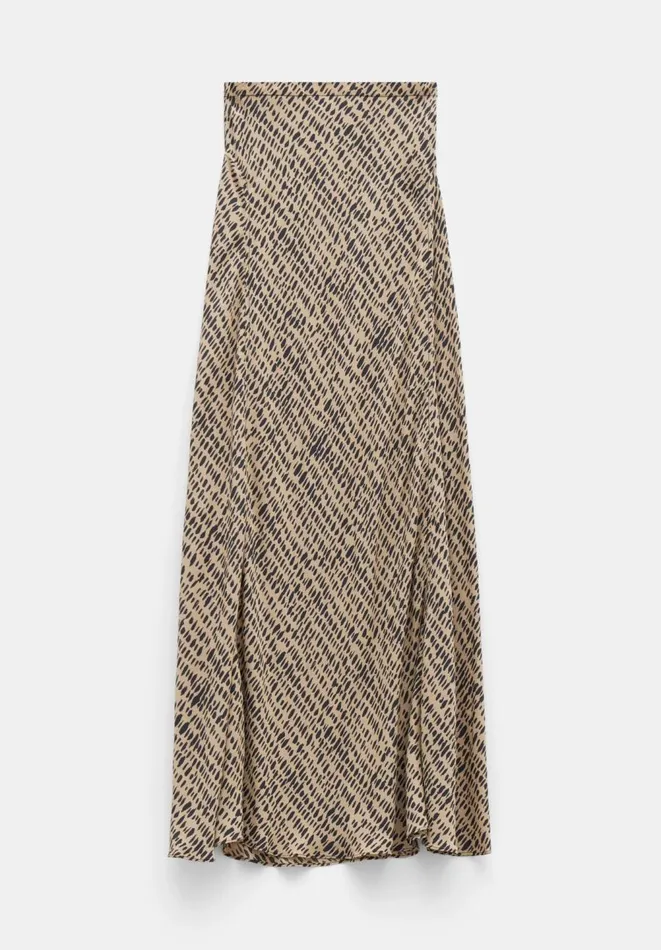 Hush Skirts Women Katie Printed Maxi Skirt Contrast Mark Neutral Hush Skirts Women Katie Printed Maxi Skirt Contrast Mark Neutral