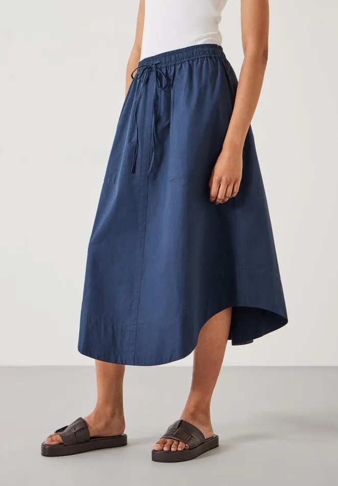 Hush Skirts Women Kelly Curved Midi Skirt Midnight Navy Hush Skirts Women Kelly Curved Midi Skirt Midnight Navy