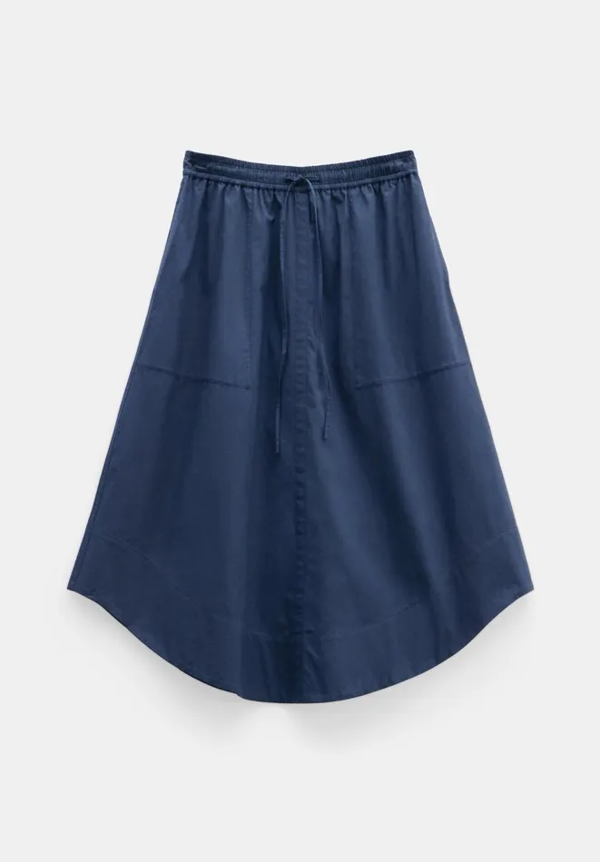 Hush Skirts Women Kelly Curved Midi Skirt Midnight Navy Hush Skirts Women Kelly Curved Midi Skirt Midnight Navy