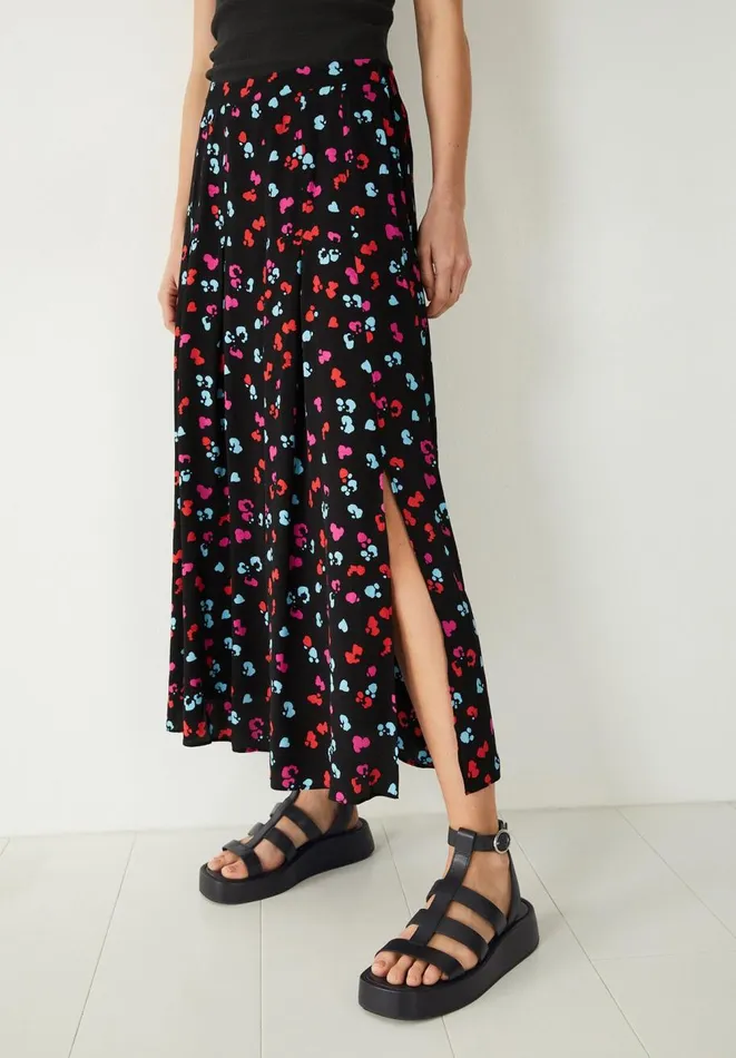Hush Skirts Women Kylie Pleated Skirt Floral Heart Blackmulti Hush Skirts Women Kylie Pleated Skirt Floral Heart Blackmulti