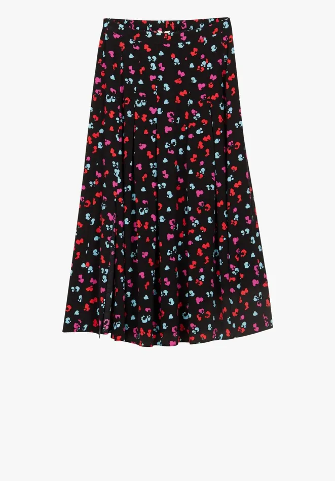 Hush Skirts Women Kylie Pleated Skirt Floral Heart Blackmulti Hush Skirts Women Kylie Pleated Skirt Floral Heart Blackmulti