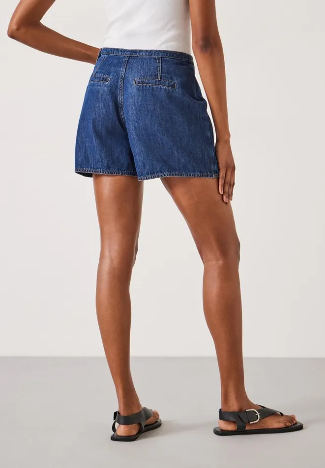 Hush Skirts Women Madeline Denim Mini Skort Mid Authentic Wash Hush Skirts Women Madeline Denim Mini Skort Mid Authentic Wash