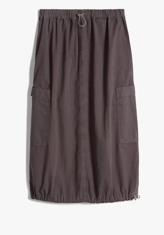 Hush Skirts Women Raquel Midi Cargo Skirt Washed Black Hush Skirts Women Raquel Midi Cargo Skirt Washed Black