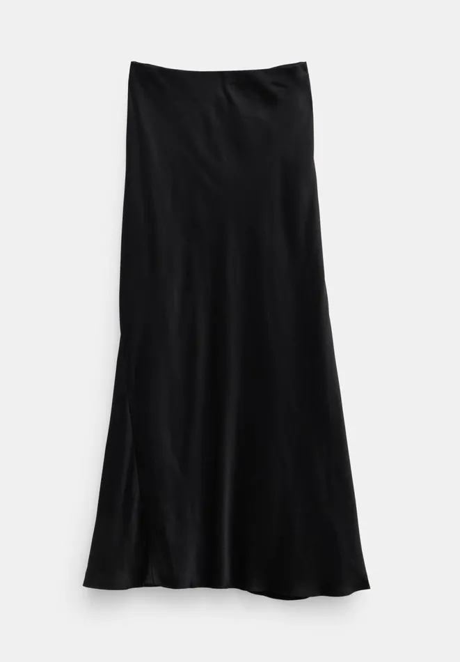 Hush Skirts Women Remi Satin Maxi Skirt Black Hush Skirts Women Remi Satin Maxi Skirt Black