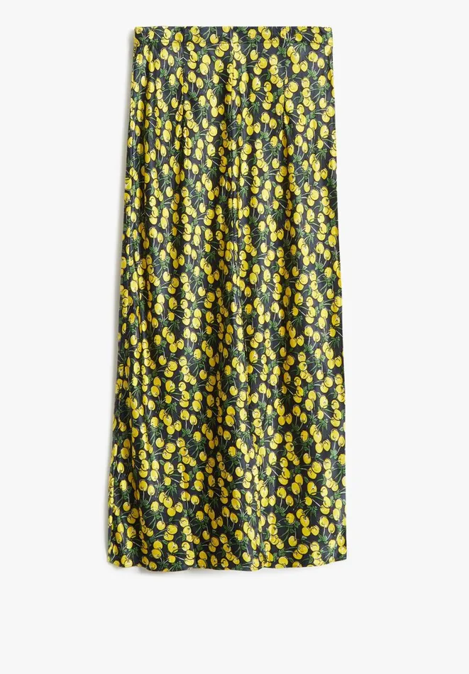 Hush Skirts Women Simone Maxi Skirt Cherries Yellowblack Hush Skirts Women Simone Maxi Skirt Cherries Yellowblack