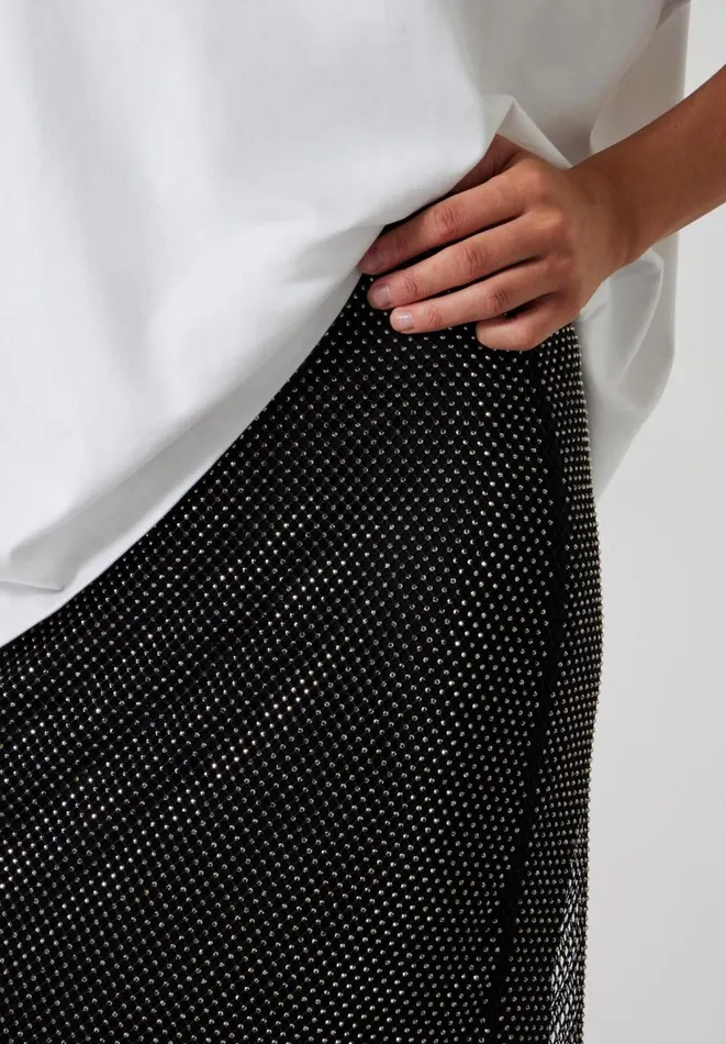 Hush Skirts Women Una Sparkle Maxi Skirt Black Hush Skirts Women Una Sparkle Maxi Skirt Black