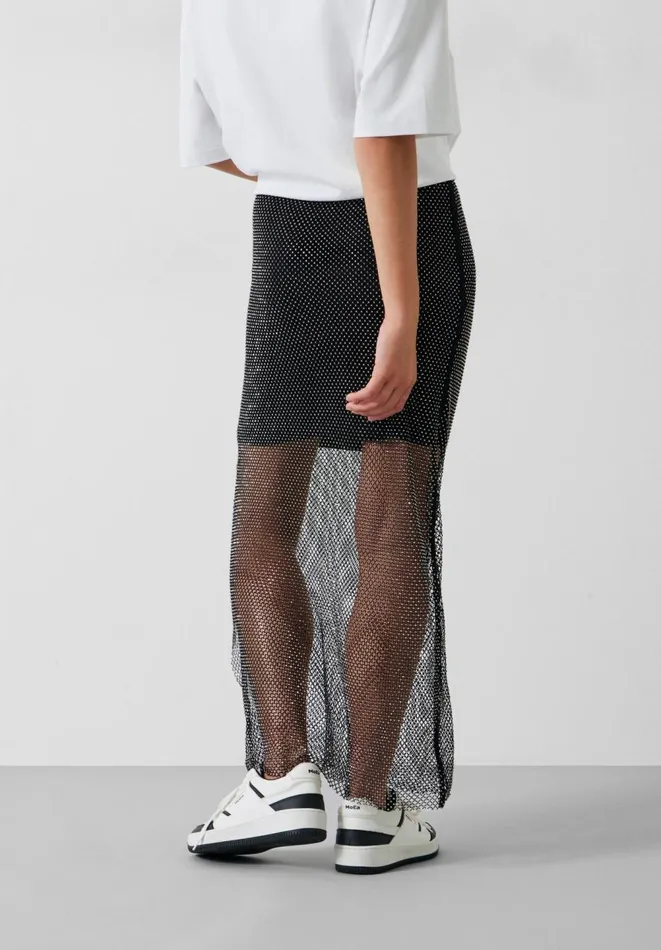 Hush Skirts Women Una Sparkle Maxi Skirt Black Hush Skirts Women Una Sparkle Maxi Skirt Black