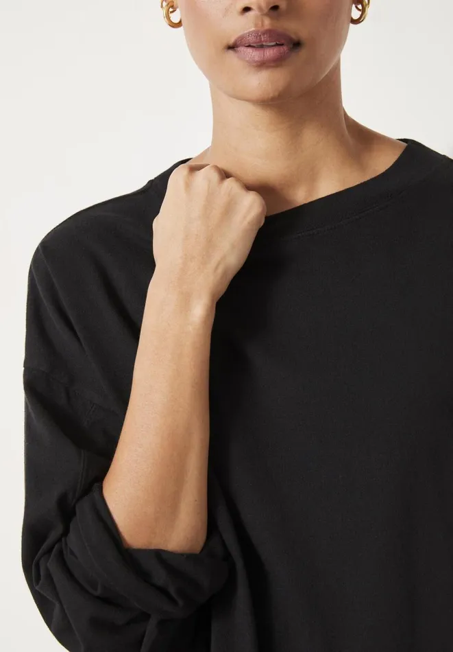 Hush Tops and Tshirts Women Aimee Oversized Top Black Hush Tops and Tshirts Women Aimee Oversized Top Black