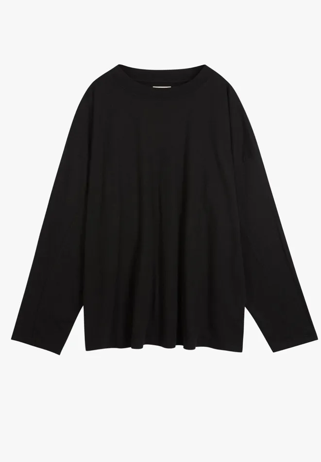 Hush Tops and Tshirts Women Aimee Oversized Top Black Hush Tops and Tshirts Women Aimee Oversized Top Black