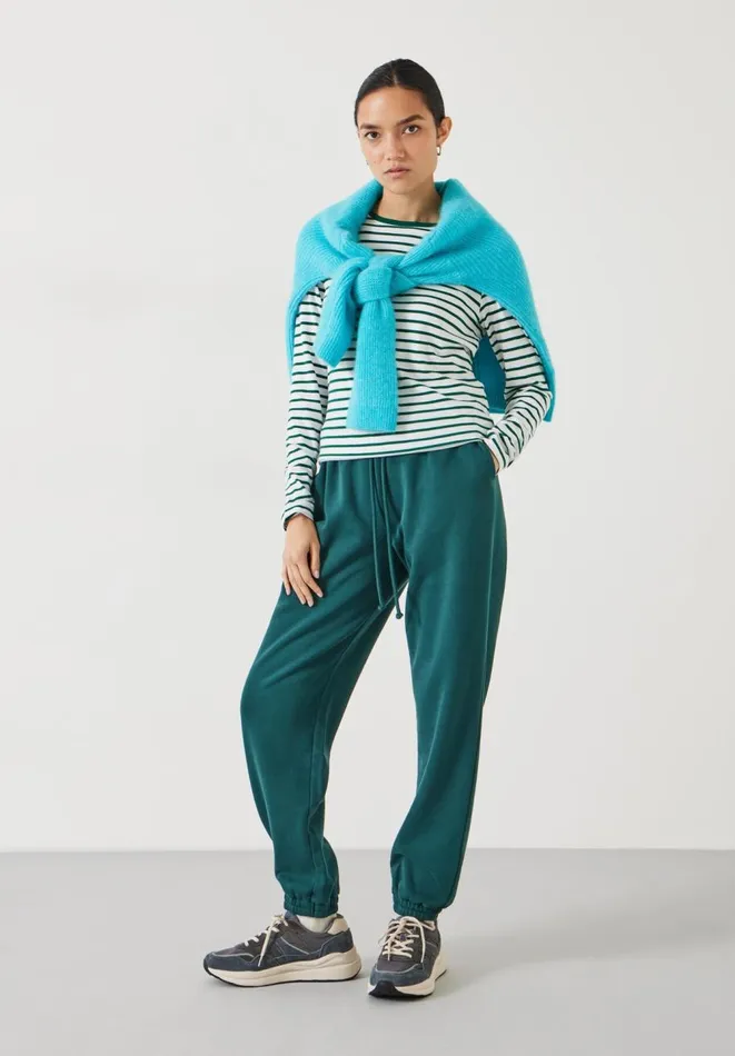 Hush Tops and Tshirts Women Anna Stripe Slim Fit Top Greenwhite Hush Tops and Tshirts Women Anna Stripe Slim Fit Top Greenwhite
