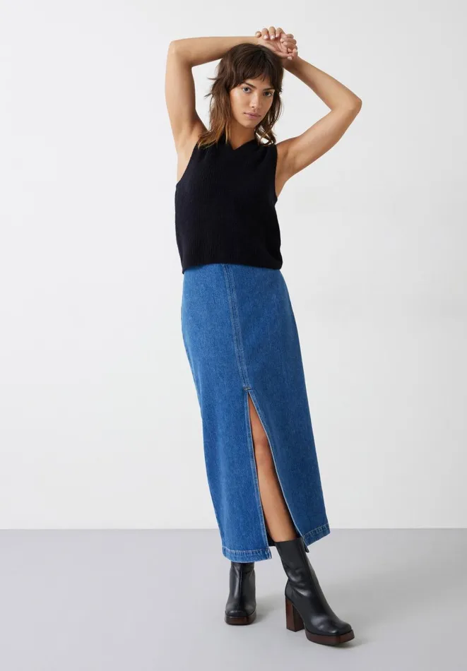 Hush Tops and Tshirts Women Bobbie Wool Blend Vest Black Hush Tops and Tshirts Women Bobbie Wool Blend Vest Black