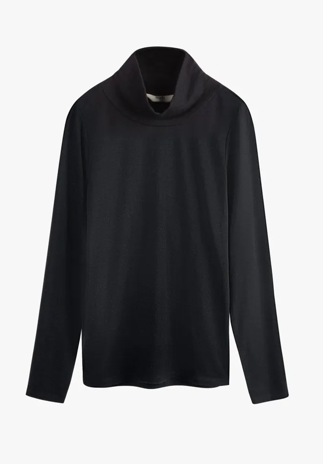 Hush Tops and Tshirts Women Cara Roll Neck Top Black Hush Tops and Tshirts Women Cara Roll Neck Top Black