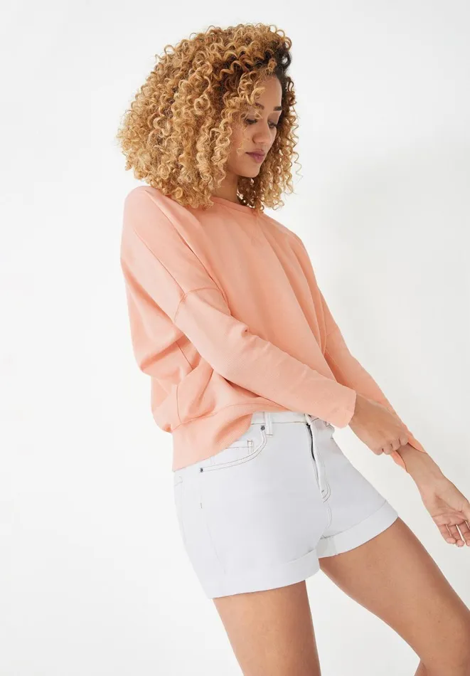 Hush Tops and Tshirts Women Dolman Long Sleeve Top Soft Coral Hush Tops and Tshirts Women Dolman Long Sleeve Top Soft Coral
