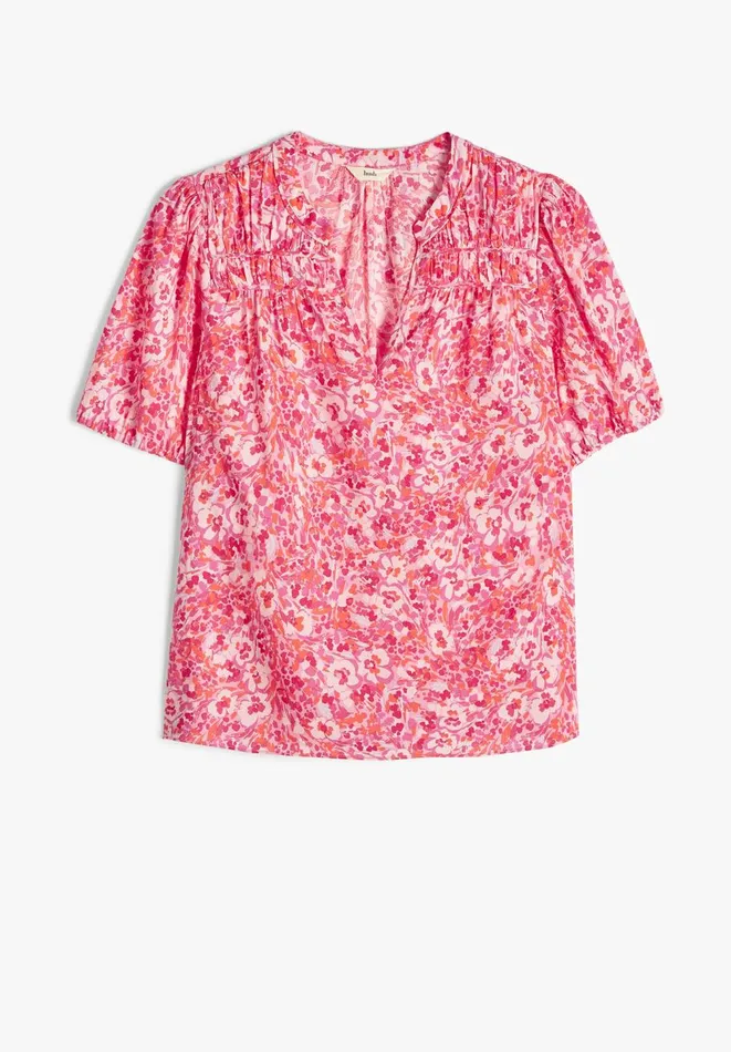 Hush Tops and Tshirts Women Jazmine Top Painted Floral Pink Hush Tops and Tshirts Women Jazmine Top Painted Floral Pink