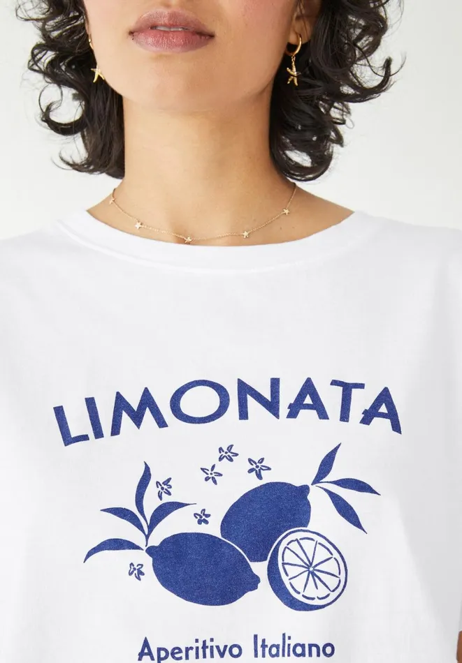 Hush Tops and Tshirts Women Limonata TShirt White Hush Tops and Tshirts Women Limonata TShirt White