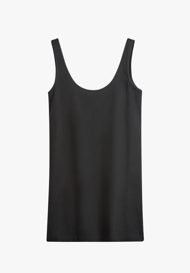 Hush Tops and Tshirts Women Marcy Long Line Tank Black Hush Tops and Tshirts Women Marcy Long Line Tank Black