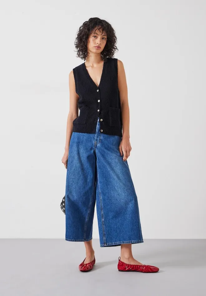 Hush Tops and Tshirts Women Ottiline Knitted Waistcoat Black Hush Tops and Tshirts Women Ottiline Knitted Waistcoat Black