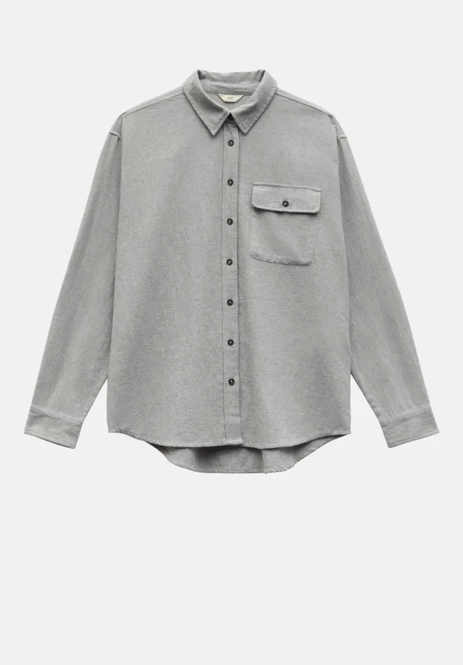 Hush Tops and Tshirts Women Sariyah Tailored Shirt Grey Marl