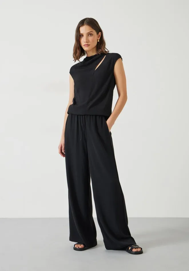 Hush Tops and Tshirts Women Sienna CutOut Detail Top Black Hush Tops and Tshirts Women Sienna CutOut Detail Top Black