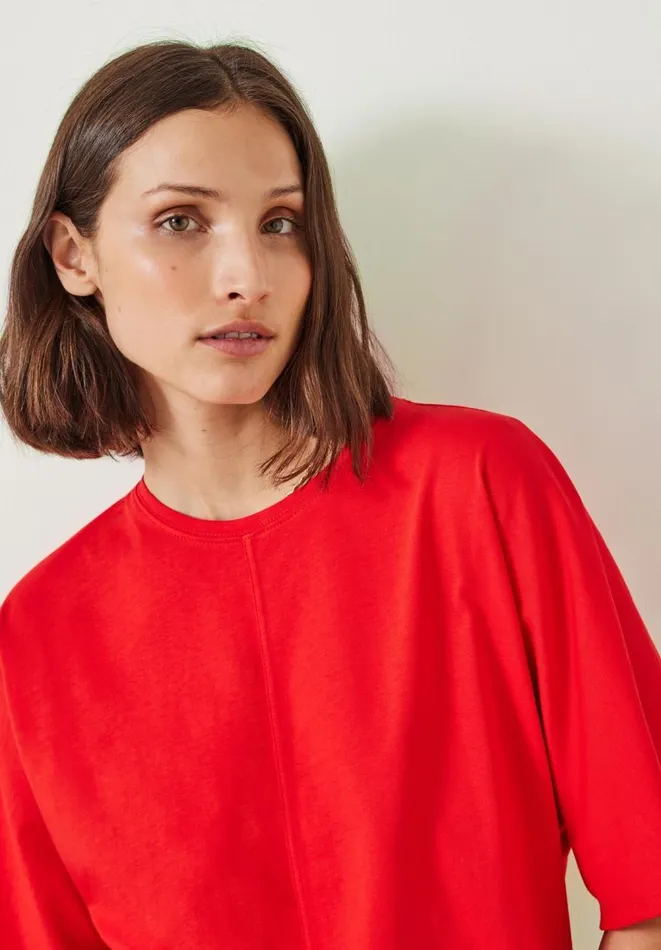Hush Tops and Tshirts Women Tamara Relaxed TShirt Bright Red Hush Tops and Tshirts Women Tamara Relaxed TShirt Bright Red