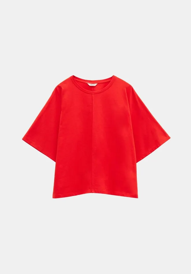 Hush Tops and Tshirts Women Tamara Relaxed TShirt Bright Red Hush Tops and Tshirts Women Tamara Relaxed TShirt Bright Red