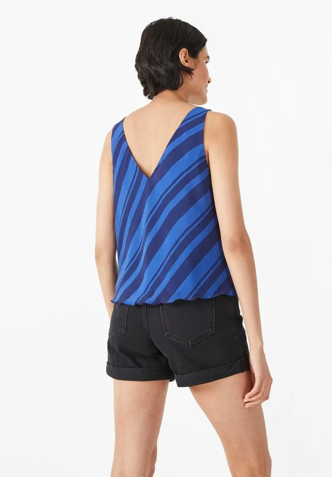 Hush Tops and Tshirts Women Tasha Cami Blue Stripe Hush Tops and Tshirts Women Tasha Cami Blue Stripe