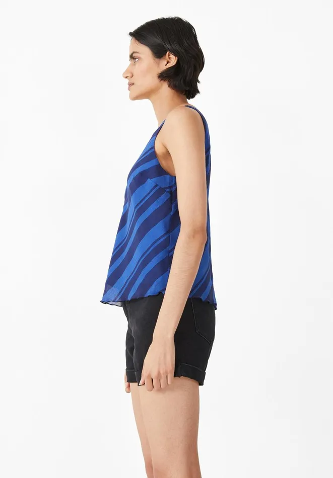 Hush Tops and Tshirts Women Tasha Cami Blue Stripe Hush Tops and Tshirts Women Tasha Cami Blue Stripe