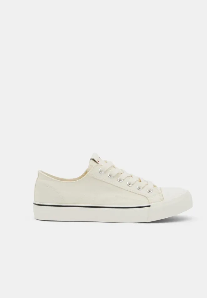 Hush Trainers Women Finley Canvas Trainers Off White