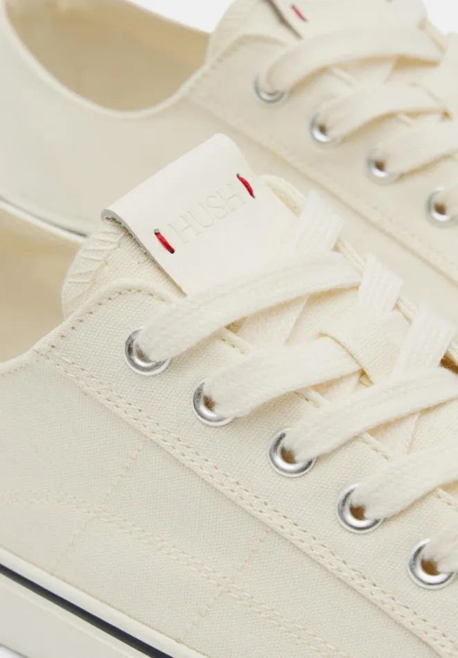 Hush Trainers Women Finley Canvas Trainers Off White Hush Trainers Women Finley Canvas Trainers Off White