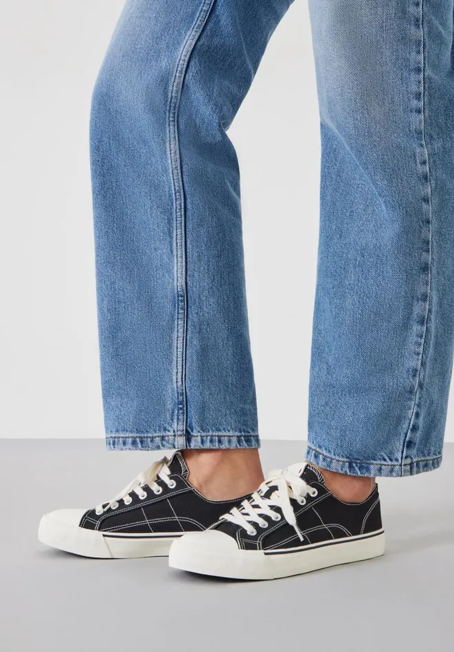Hush Trainers Women Finley Canvas Trainers Washed Black Hush Trainers Women Finley Canvas Trainers Washed Black
