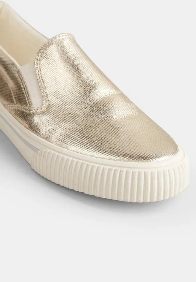 Hush Trainers Women Gili Slip On Trainers Gold Hush Trainers Women Gili Slip On Trainers Gold