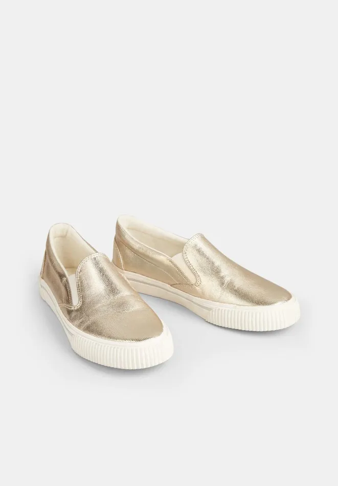 Hush Trainers Women Gili Slip On Trainers Gold Hush Trainers Women Gili Slip On Trainers Gold