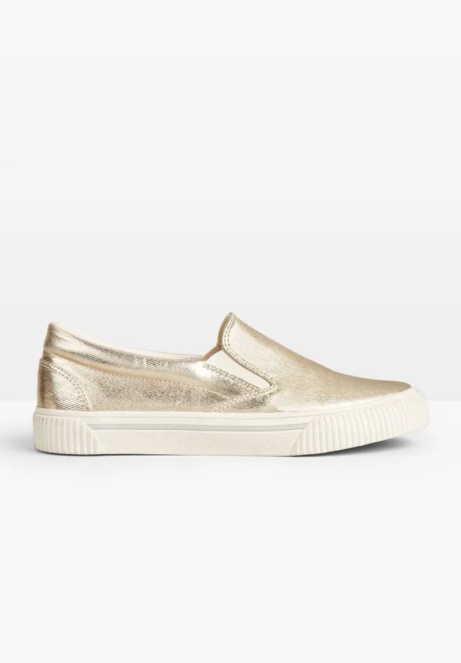 Hush Trainers Women Gili Slip On Trainers Gold Hush Trainers Women Gili Slip On Trainers Gold