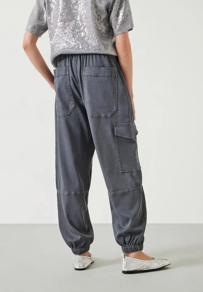 Hush Trousers Women Ava Washed Cargo Trousers Steel Blue Hush Trousers Women Ava Washed Cargo Trousers Steel Blue
