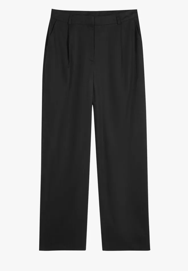 Hush Trousers Women Avery Wide Leg Trousers Washed Black Hush Trousers Women Avery Wide Leg Trousers Washed Black
