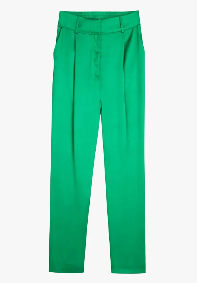 Hush Trousers Women Cecilly Satin Trousers Green Hush Trousers Women Cecilly Satin Trousers Green