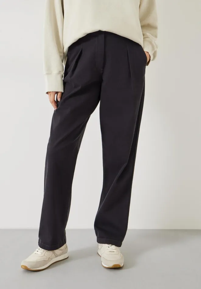 Hush Trousers Women Imogen Cotton Trousers Washed Black Hush Trousers Women Imogen Cotton Trousers Washed Black