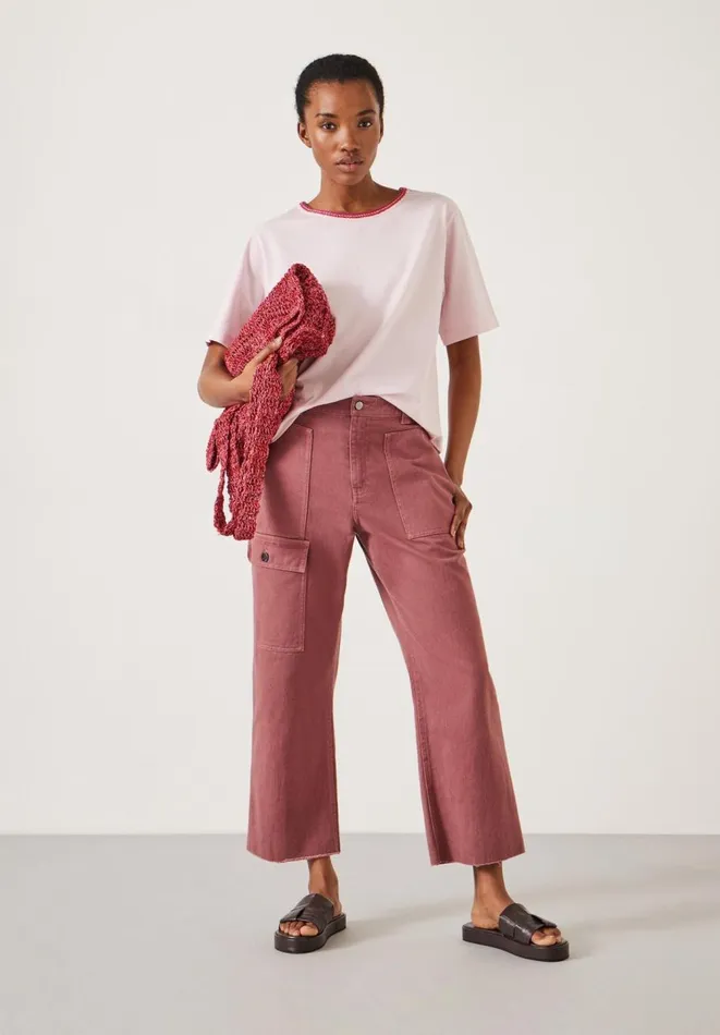 Hush Trousers Women Issy Cropped Trousers Merlot