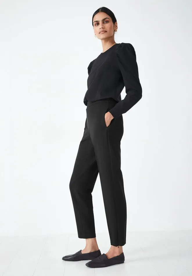 Hush Trousers Women Leonie Elastic Back Trousers Black Hush Trousers Women Leonie Elastic Back Trousers Black