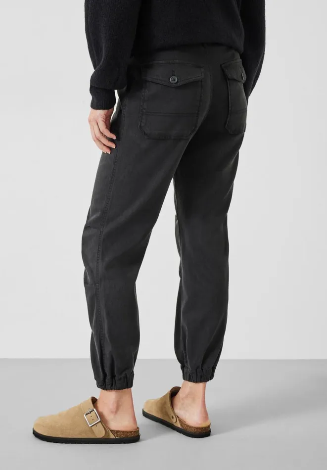 Hush Trousers Women Riley Washed Cargo Trousers Black Hush Trousers Women Riley Washed Cargo Trousers Black