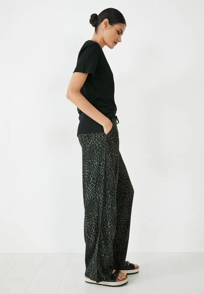 Hush Trousers Women Straight Easy Trousers Ombre Leopard 8211 Khaki Hush Trousers Women Straight Easy Trousers Ombre Leopard 8211 Khaki