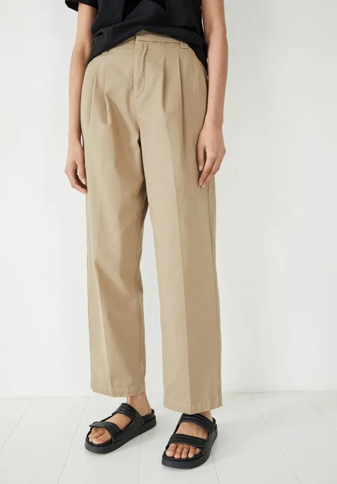 Hush Trousers Women Tommy Chino Trousers Washed Brown