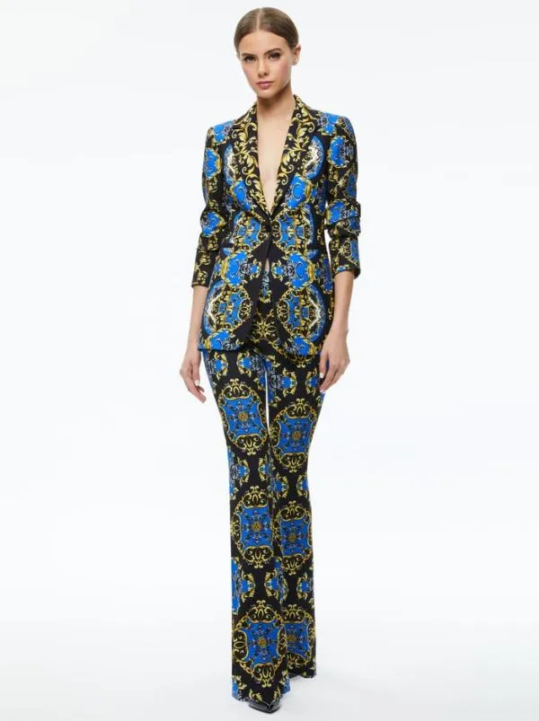 Jackets Coats Women Alice Olivia BREANN FITTED BLAZER Regal Romance Sapphire