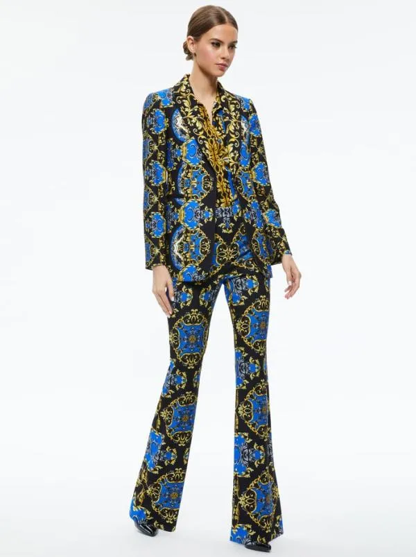 Jackets Coats Women Alice Olivia BREANN FITTED BLAZER Regal Romance Sapphire