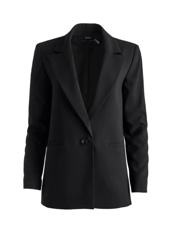 Jackets Coats Women Alice Olivia DENNY NOTCH COLLAR BOYFRIEND BLAZER Black