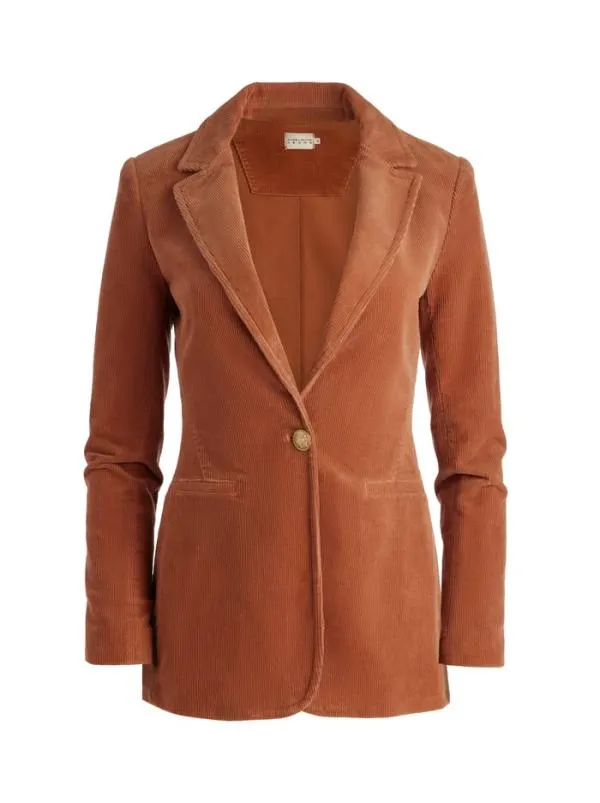 Jackets Coats Women Alice Olivia MACEY NOTCH COLLAR FITTED BLAZER Camel