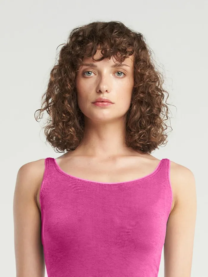 Jamaika Top Sleeveless Electric Pink Women Wolford Bodysuits