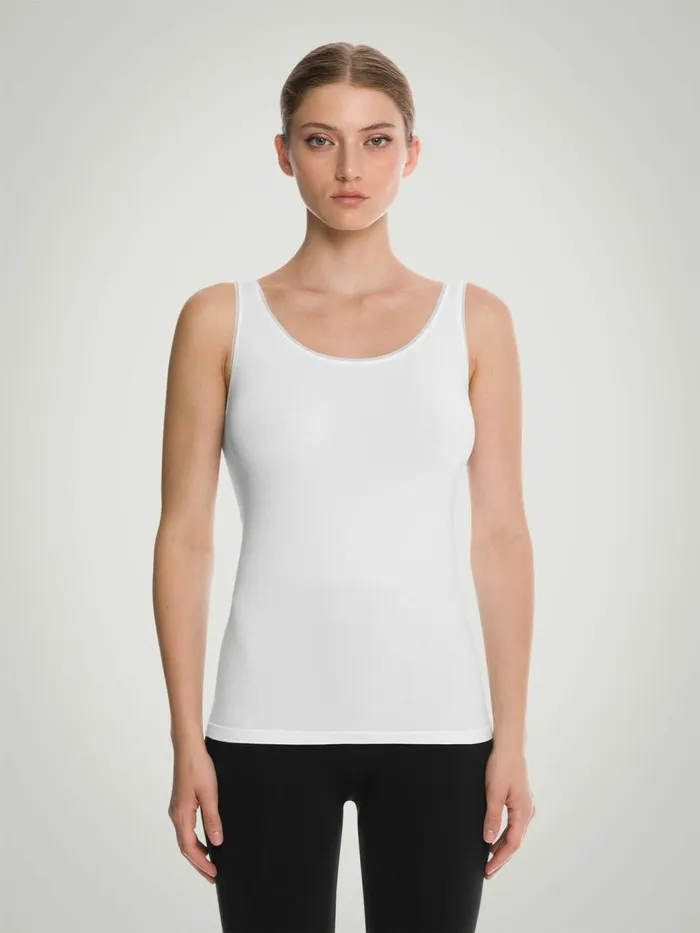 Jamaika Top Sleeveless White Women Wolford Bodysuits