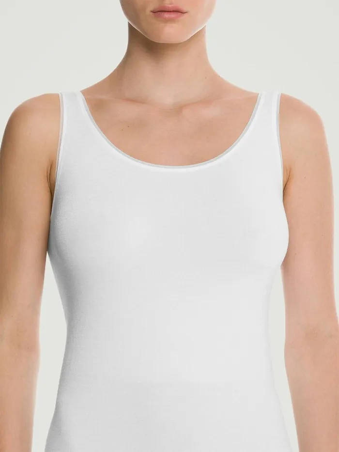 Jamaika Top Sleeveless White Women Wolford Bodysuits